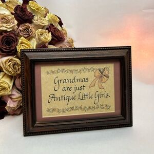 Cute Wooden Grandmas Quote Frame